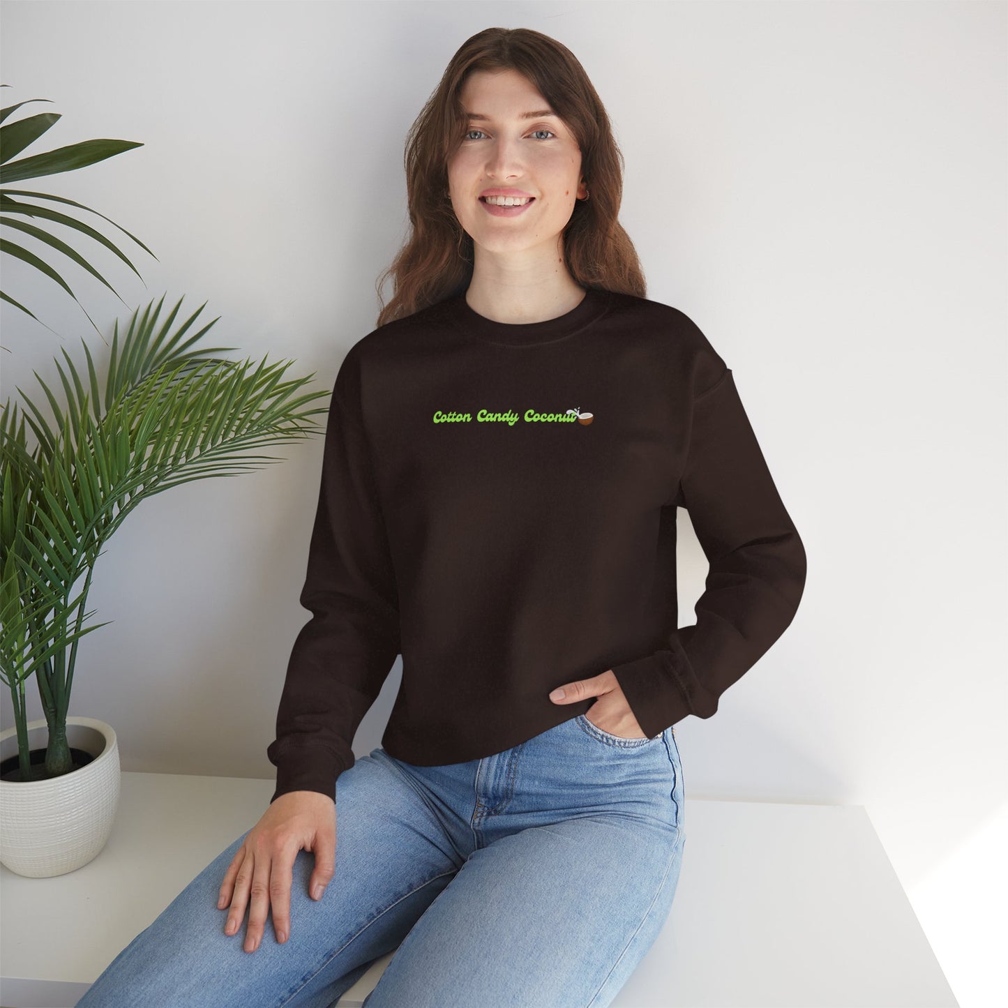 Brown Hibiscus Sweatshirt